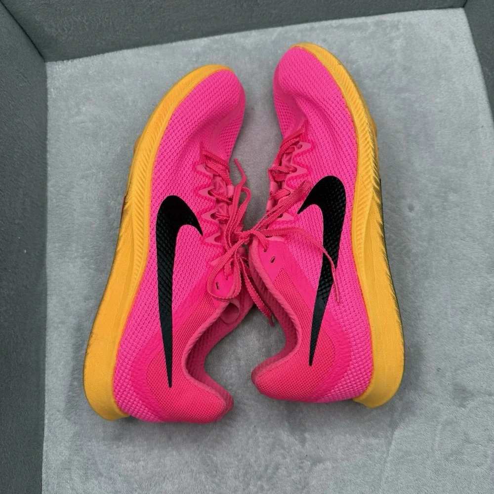 Nike Zoom Rival Distance Track Spikes Hyper Pink Orange Men's 11 Women's 12.5